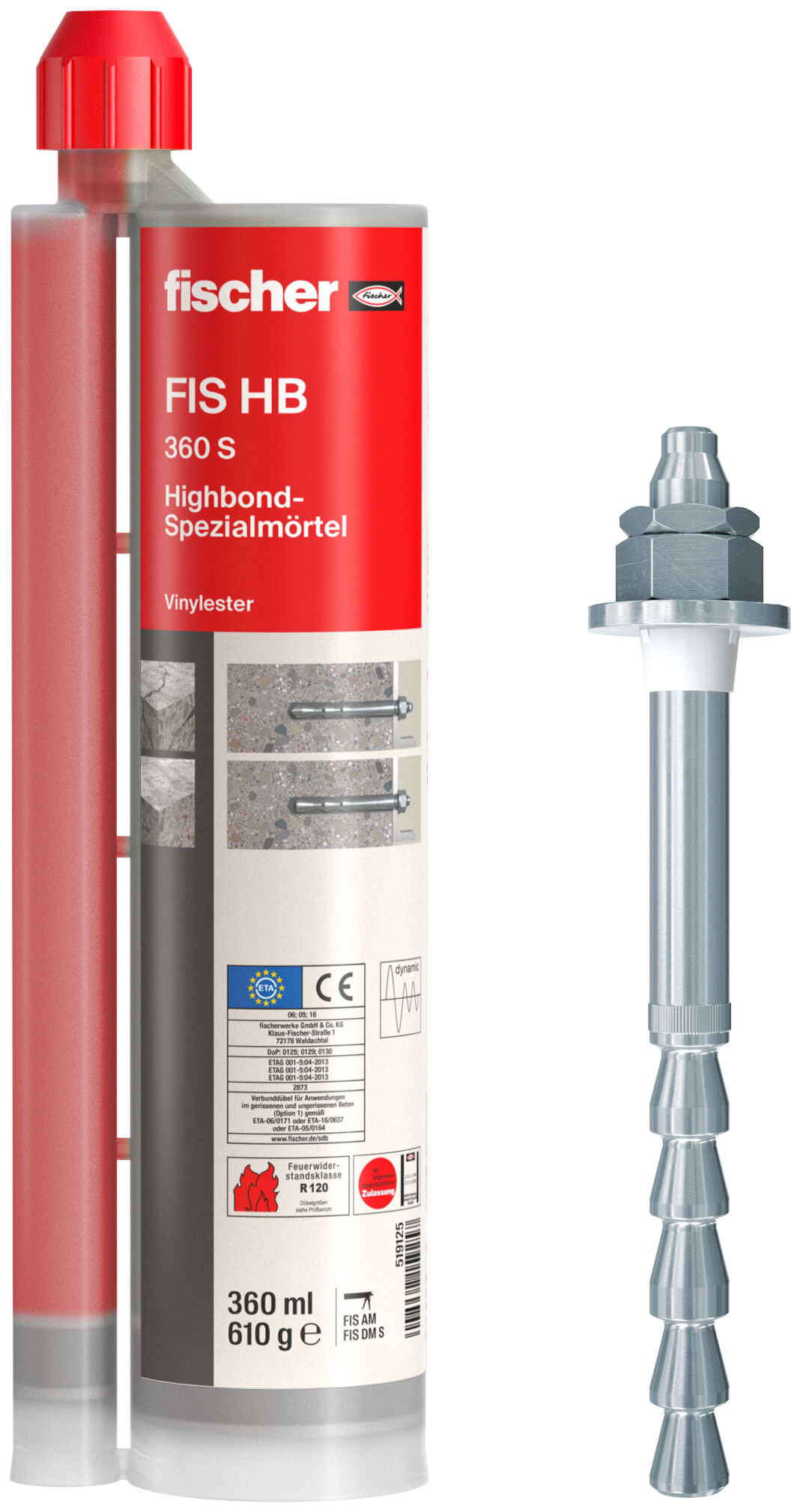 Kotva pro dynamické zatížení FDA fischer